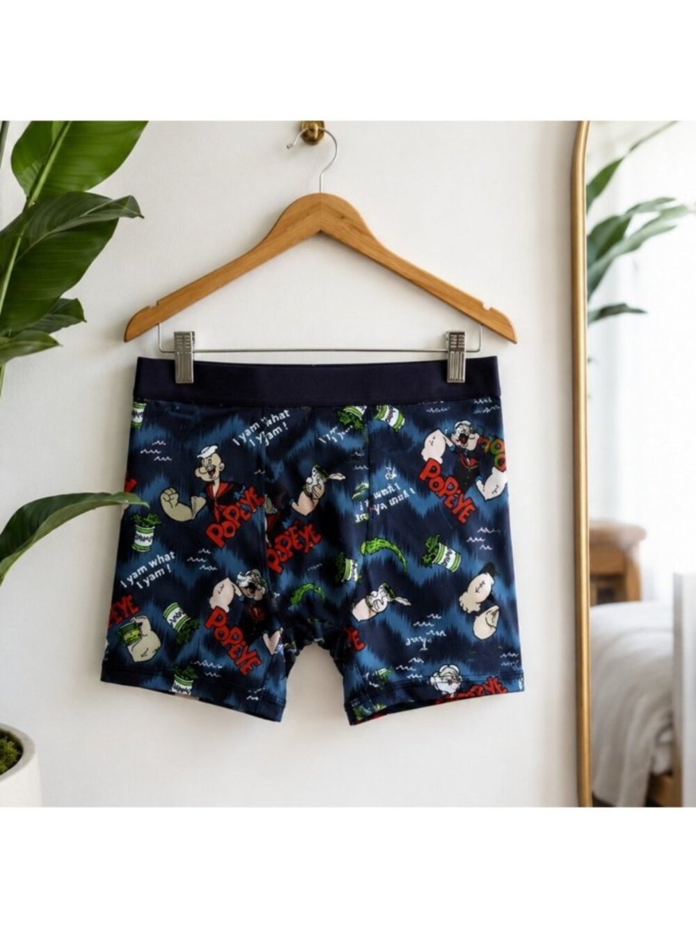 Popeye Men's Boxer Briefs Size Large 36-38 NWT Cartoon Novelty Underwear
